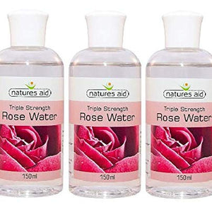 Natures Aid Rosewater (Triple) 150ml X 3 (Pack of 3)