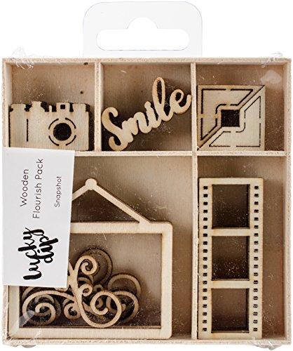 Snapshot Mini Wooden Flourishes 25/pkg - Kaisercraft