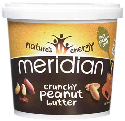 Meridian Natural Crunchy Peanut Butter With No Added Salt 1 kg - Pack of 2