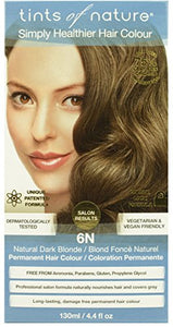 Tints of Nature Organic 6N Natural Dark Blonde Conditioning Permanent Hair Colour 130ml