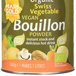 Marigold Organic Bouillon Reduced Salt 140 g (Pack of 6)