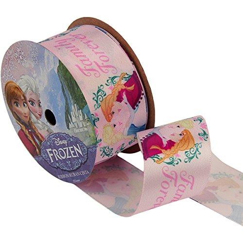 Offray Frozen Craft Ribbon, 1 1/2-Inch by 9-Feet, Pink Family Forever