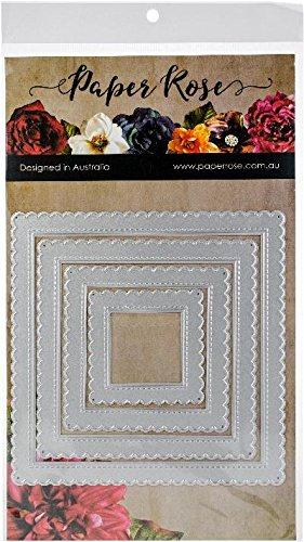 Paper Rose Dies-Scalloped Square Frames
