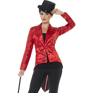 Smiffys 46958L Sequin Tailcoat Ladies Jacket (Large)