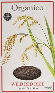 Organico Wild Wholegrain Red Organic Rice 500 g (Pack of 3)