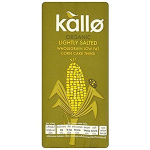 Kallo Organic Lightly Salted Corn Cakes 130g (Case of 12)