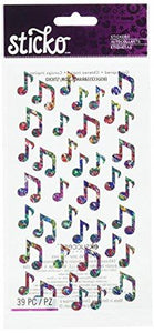 Sticko Classic Stickers-Jazzy Notes