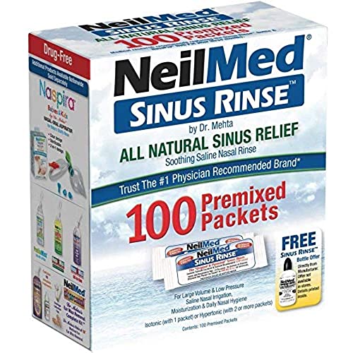 NeilMed Sinus Rinse 120 Premixed Sachets , White