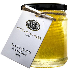 Picklecoombe House Acacia Honey and Comb Zero Vat, 340 g x 1 unit