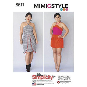 Simplicity Pattern 8611 U5 Misses' and Petites' Dress and Romper by Mimi G Style, Size 16-24