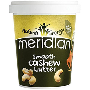 MERIDIAN FOODS - No GM Soya Cashew Butter Smooth 100% Nuts 454g (PACK OF 1)