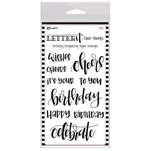 Ranger Birthday Letter It Clear Stamp Set 4"X6"
