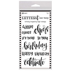 Ranger Birthday Letter It Clear Stamp Set 4"X6"