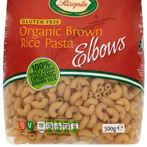 Rizopia Organic Elbows Brown Rice Pasta 500 g (Pack of 2)