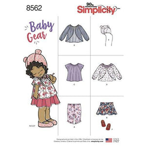 SIMPLICITY 8562 Sewing Pattern 8562 Baby Gear Separates size Baby / Child XXS-L