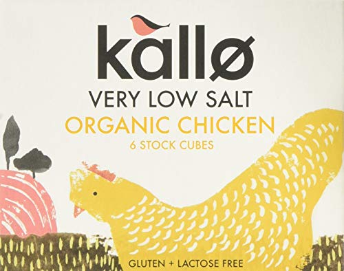 Kallo Organic Lightly Salted Chicken Stock Cube 48 g (Pack of 15)