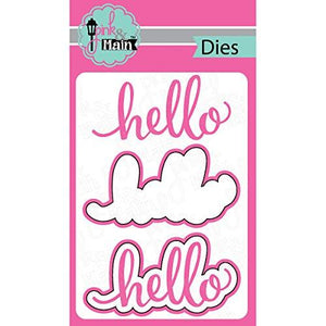 Pink & Main PNM035 Dies-Hello, 2/Pkg