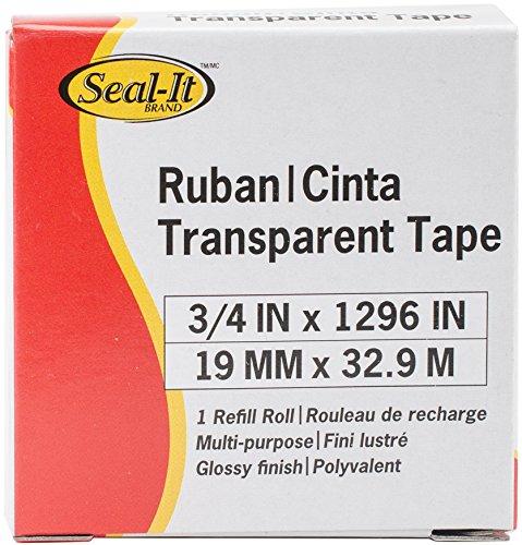Seal-It 3/4 Inches x 1296 Inches,Transparent Tape, Single Refill Roll