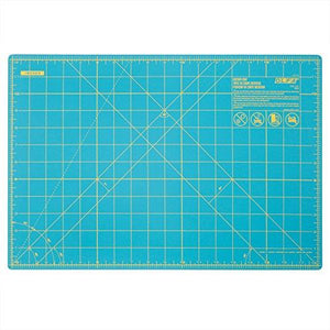 Olfa 1132644 Double Sided Rotary Mat, 12" x 18", Aqua