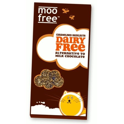 Moo Free Org D/F Choc H/Nut Nibs 100g X 12 (Pack of 12)