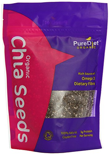 Pure Diet Organic Raw Chia Seeds (200g), Certified Organic by Soil Association