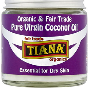 TIANA Fair Trade Organics Pure Virgin Coconut Oil for Dry SKin - 100ml