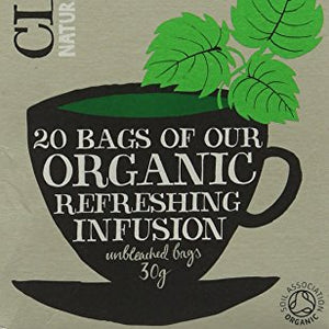 Clipper Organic Nettle and Mint Infusion 20 Teabags (Pack of 6, Total 120 Teabags)