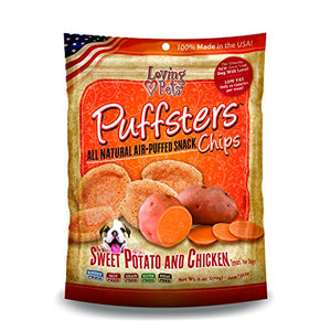 Puffsters - Sweet Potato And Chicken Chips | Loving Pet Products