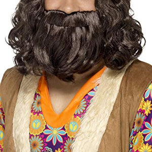 Smiffys 43069 Hippie/Jesus Wig and beard Set (One Size)