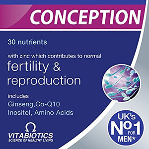 Vitabiotics Wellman Conception Tablets 30 Tablets (Pack of 2)