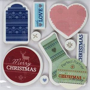 Papermania Christmas in The Country Urban Stamps, 5 by 5-Inch, Tags