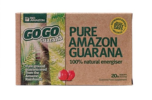 Rio Amazon GoGo Guarana 500mg 20 capsule X 3 (Pack of 3)