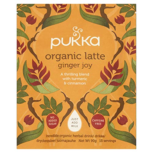 Pukka Ginger Joy, Organic Herbal Latte with Turmeric and Cinnamon - Pack of 1