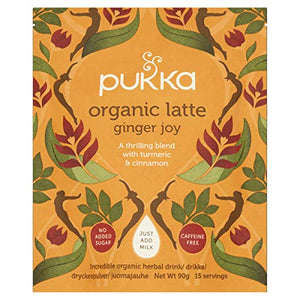 Pukka Ginger Joy, Organic Herbal Latte with Turmeric and Cinnamon - Pack of 1