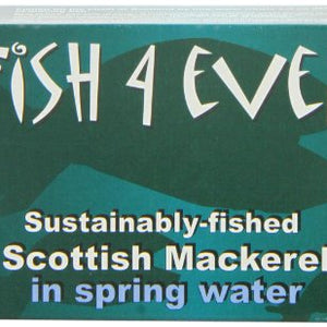 Fish 4 Ever Mackerel in Spring Water 125 g (Pack of 5)