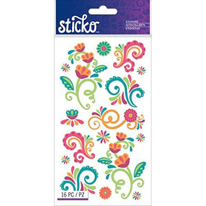 Sticko Classic Bright Flourishes Stickers