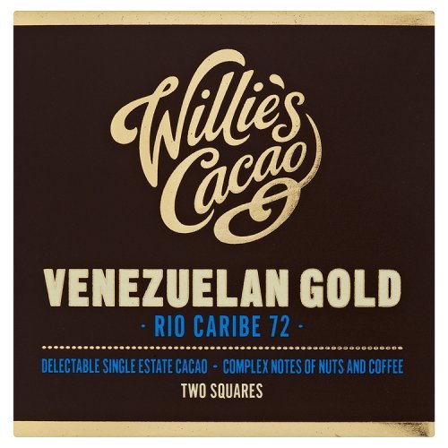 Willies Cacao Venezuelan Gold Rio Caribe Dark Chocolate Bar, 80g