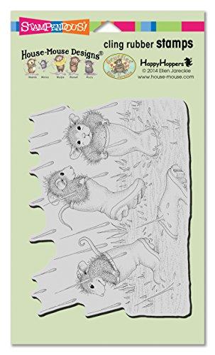STAMPENDOUS HMCR115 House Mouse Cling Stamp, Puddle Jumpers