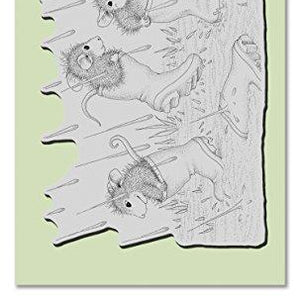 STAMPENDOUS HMCR115 House Mouse Cling Stamp, Puddle Jumpers