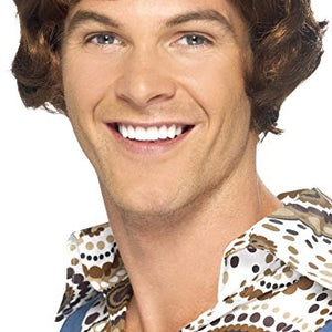 Smiffys Disco Mullet Wig - Light Brown