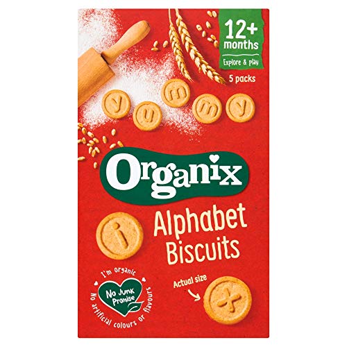 Organix Goodies Organic Alphabet Biscuits, 5 x 25g