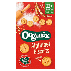 Organix Goodies Organic Alphabet Biscuits, 5 x 25g