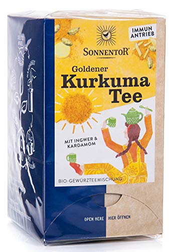 SONNENTOR Org GoldenTurmeric Tea with Ginger & Cardamon 18x2g (PACK OF 1)