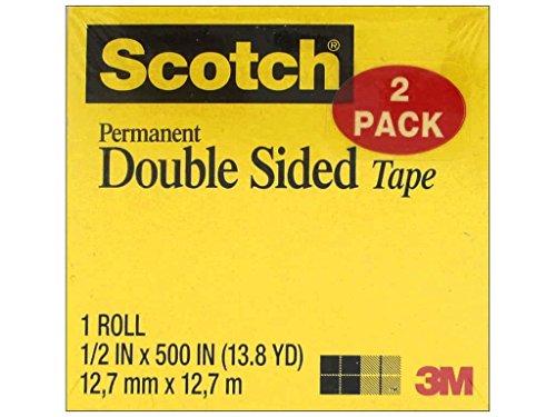 Scotch Double Sided Tape, 0.5 x 500 Inches (665-2)