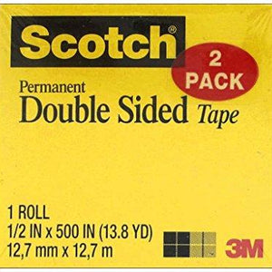 Scotch Double Sided Tape, 0.5 x 500 Inches (665-2)