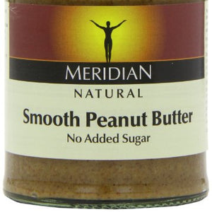 Meridian Natural Smooth Peanut Butter - No Added Sugar 280 g (Pack of 6)