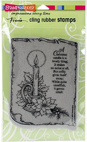 Stampendous Parchment Candle Cling Stamp