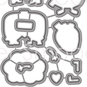 Paper Smooches J3D395 Dies-Body Language Icons