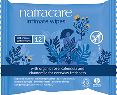 Organic Cotton Intimate Wipes - 12wipes