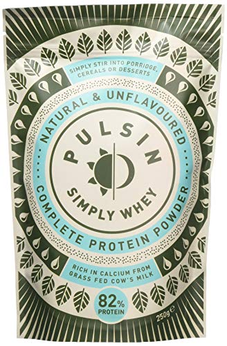 Pulsin' Unflavoured Whey Concentrate Protein Powder 250 g